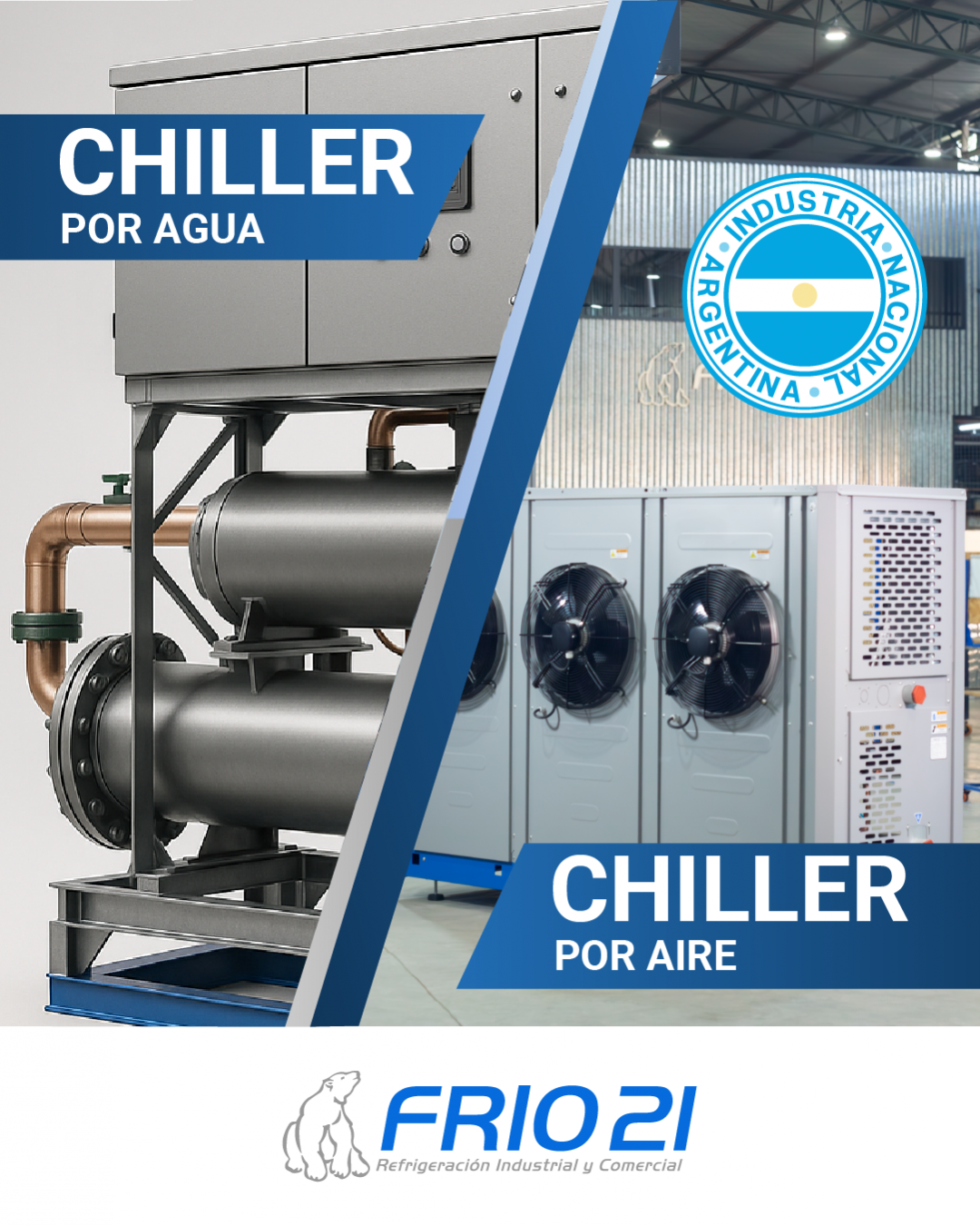 ¿Buscás un chiller enfriador por agua de torre? Conocé en qué caso un Chiller condensado por aire puede ser la mejor opción