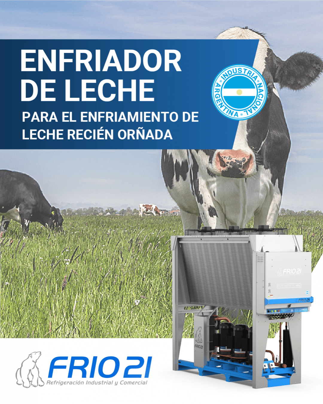 Chillers para la industria láctea: frío instantáneo para preservar la calidad desde el ordeñe