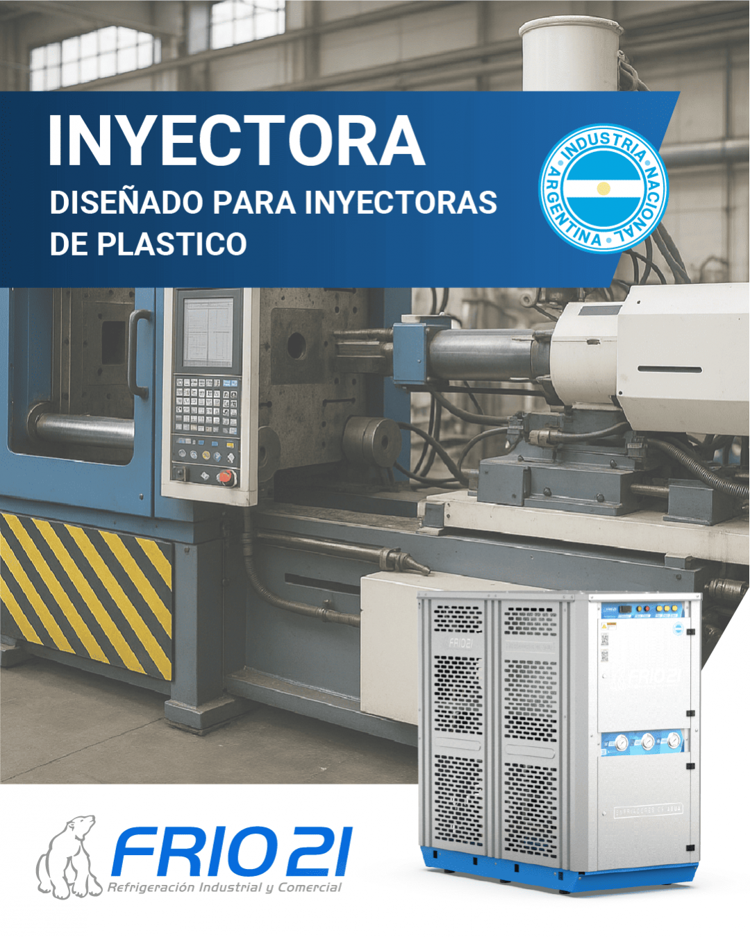 Enfriamiento industrial para inyectoras: precisión, ahorro energético y continuidad operativa