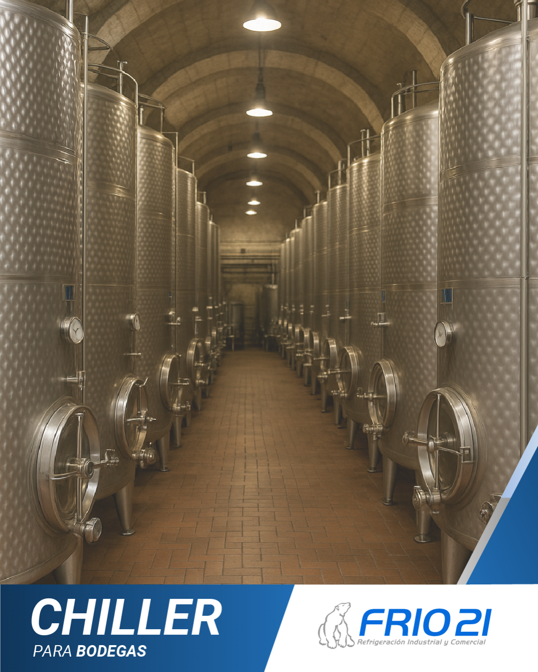 Refrigeración para bodegas: control preciso de temperatura en fermentación y conservación de vinos