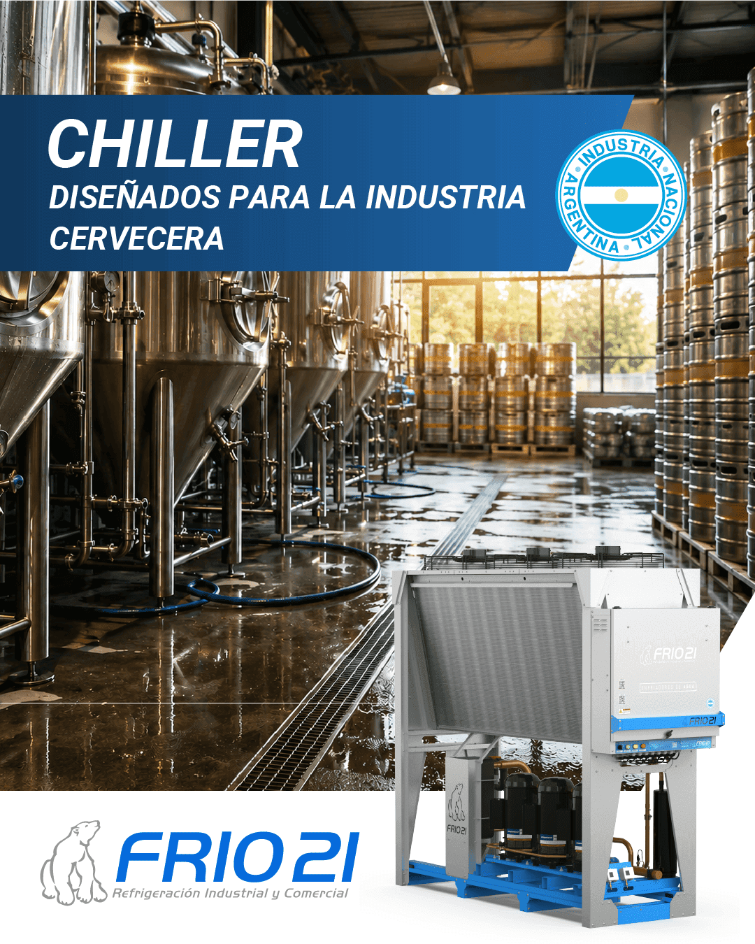 Refrigeración industrial para cervecerías: control térmico en fermentación y maduración
