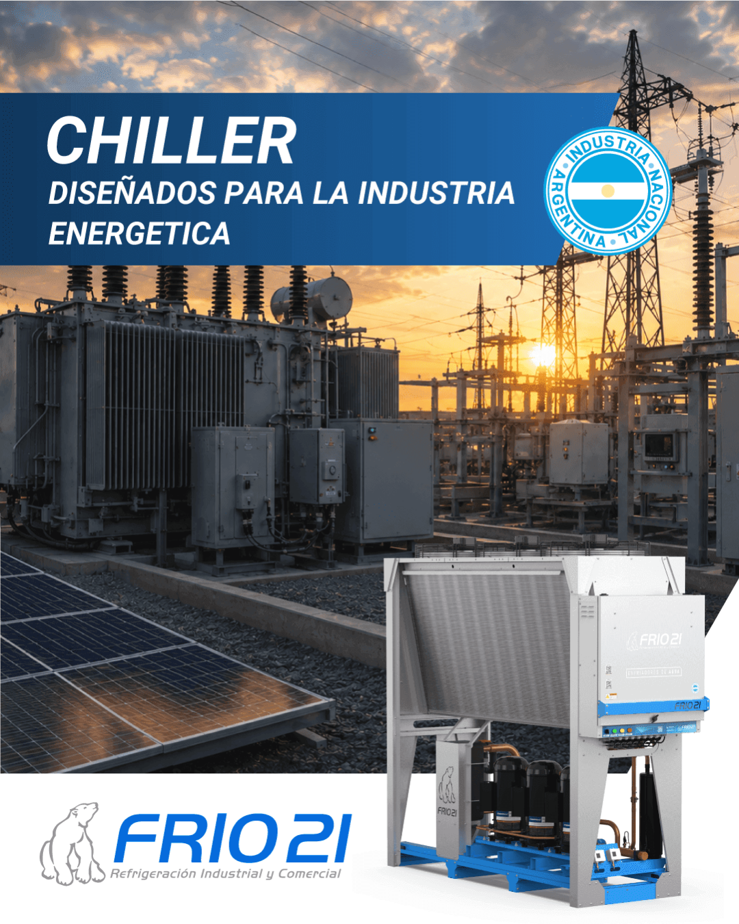 Refrigeración industrial en el sector energético: protección de generadores y eficiencia operativa