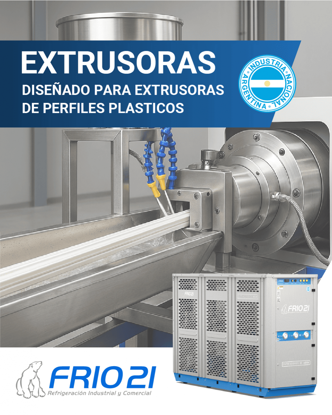 Agua fría para extrusoras plásticas: cómo mejorar la calidad del producto final y evitar deformaciones
