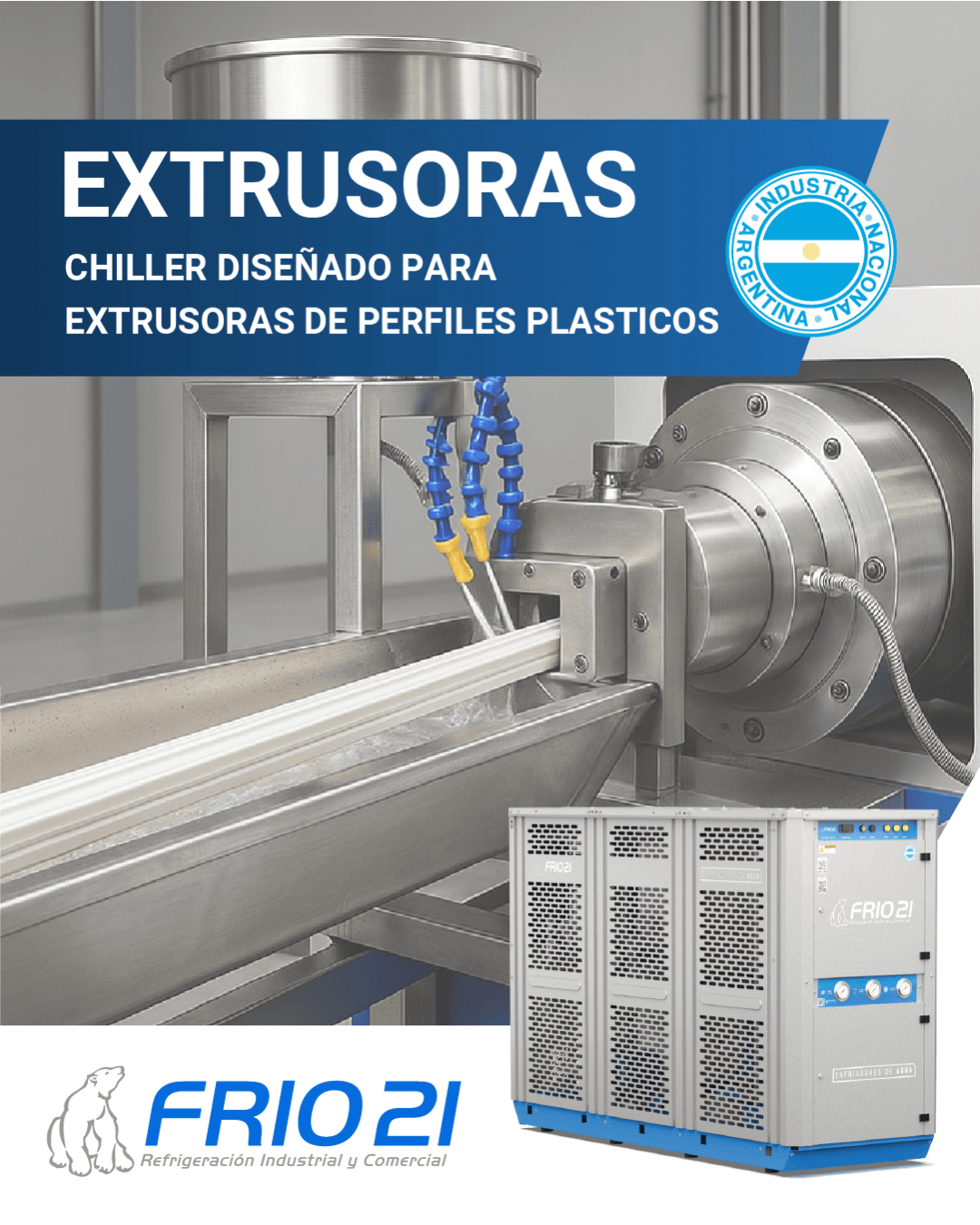 Agua fría para extrusoras plásticas: cómo mejorar la calidad del producto final y evitar deformaciones