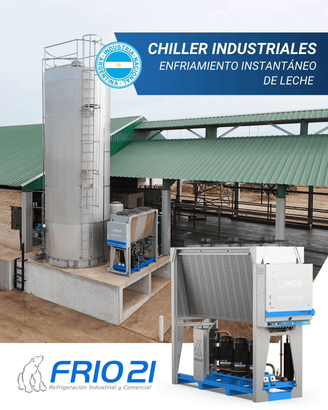Enfriamiento instantáneo de leche en Tambo Doña Luisa, Oliva, Córdoba